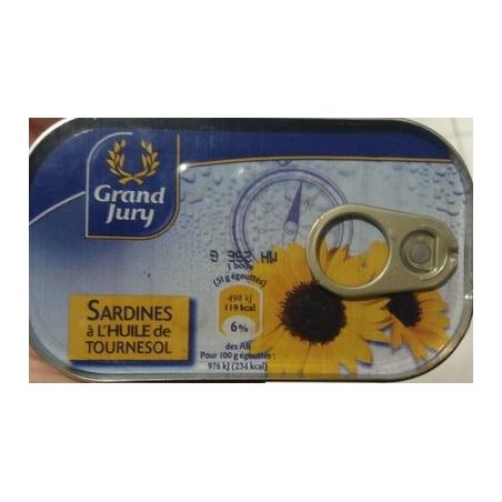 Grand Jury Pack 2X1/10 Sardine A L Huile Vegetale