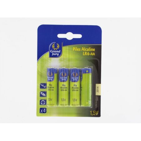 Grand Jury Blister 4 Piles Alcalines Lr6