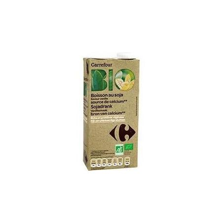 Carrefour Bio 1L Soja À La Vanille Et Calcium Crf