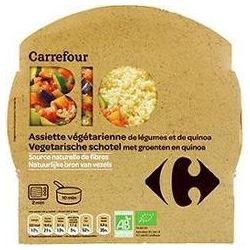Carrefour Bio 350G Assiette Végetarienne Légumes - Quinoa Crf