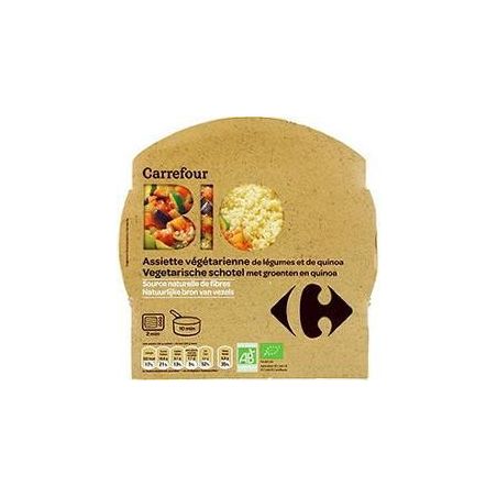 Carrefour Bio 350G Assiette Végetarienne Légumes - Quinoa Crf