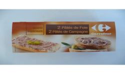 Carrefour 2X 1/10 Pté De Foie+ 2X1/10 Campagne Crf