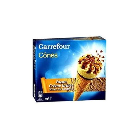 Carrefour 6X120Ml Cone Creme Brulee Crf