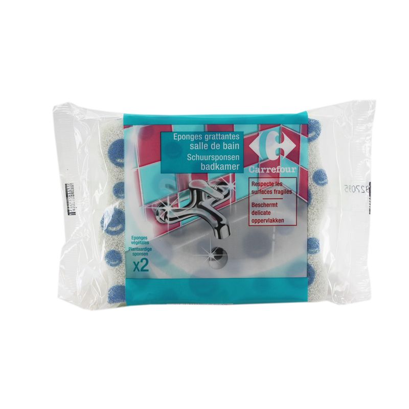 Crf Expert X2 Eponges Grattantes Vegetales Salle De Bain