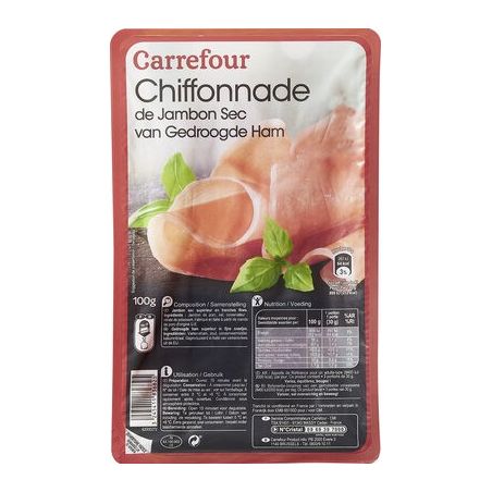 Carrefour 100G Chiffonnade De Jambon Sec Crf