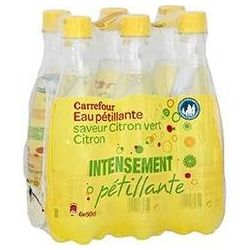 Carrefour 6X50Cl Pet Eau Gazeuse Citron Vert Crf