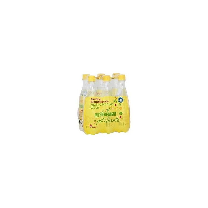 Carrefour 6X50Cl Pet Eau Gazeuse Citron Vert Crf
