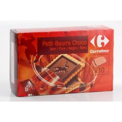 Carrefour 250G Biscuits Au Chocolat Noir Format Pocket Crf