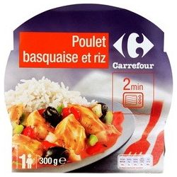 Carrefour 300G Poulet À La Basquaise Et Son Riz Crf