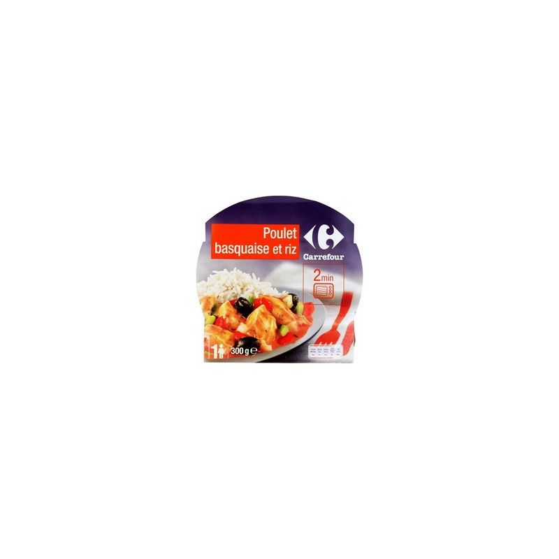 Carrefour 300G Poulet À La Basquaise Et Son Riz Crf