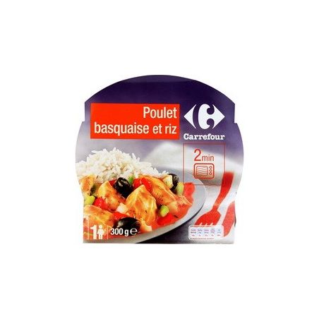 Carrefour 300G Poulet À La Basquaise Et Son Riz Crf