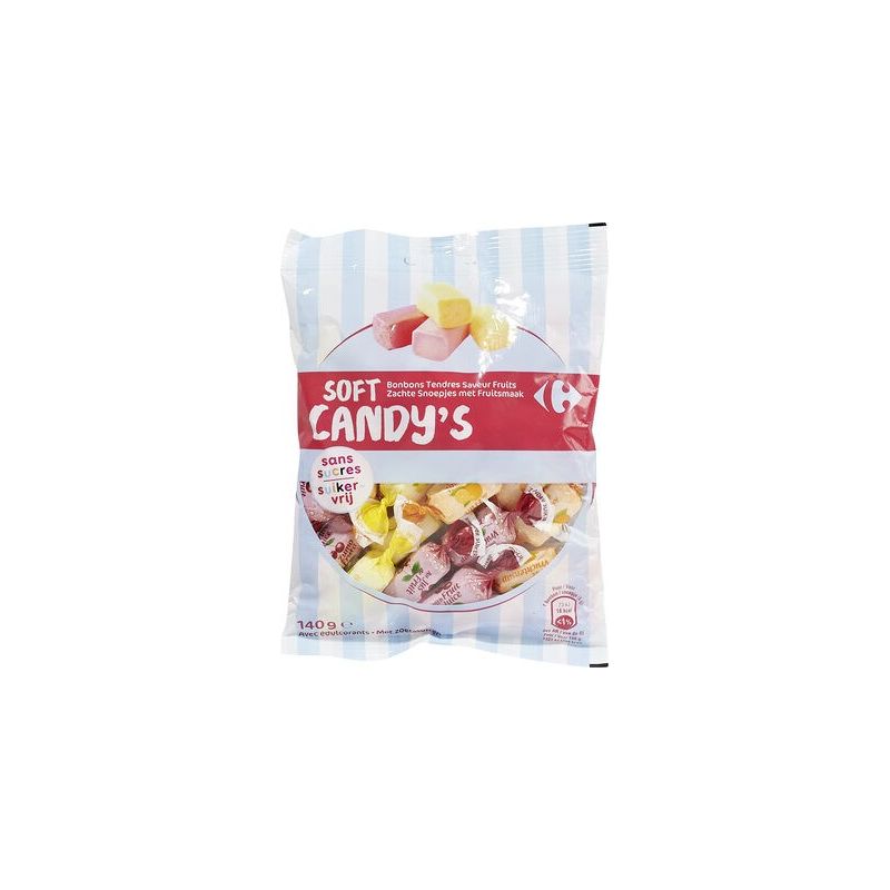Crf Cdm 140G Sachet Bonbons Pte À Macher Fruits Sans Sucres