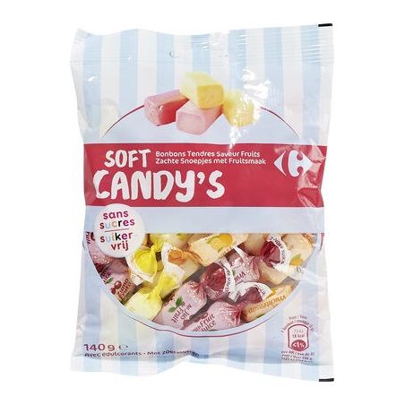 Crf Cdm 140G Sachet Bonbons Pte À Macher Fruits Sans Sucres