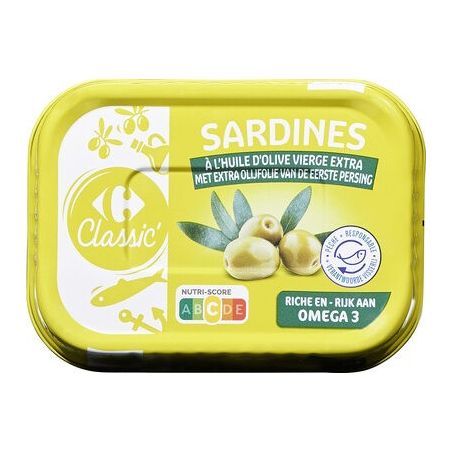 Crf Classic 1/5 Sardines À L'Huile D'Olive Verte Extra