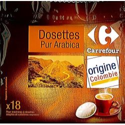 Carrefour 18X7G Dosettes Colombie Crf