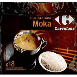 Carrefour 18X7G Dosettes Moka Crf