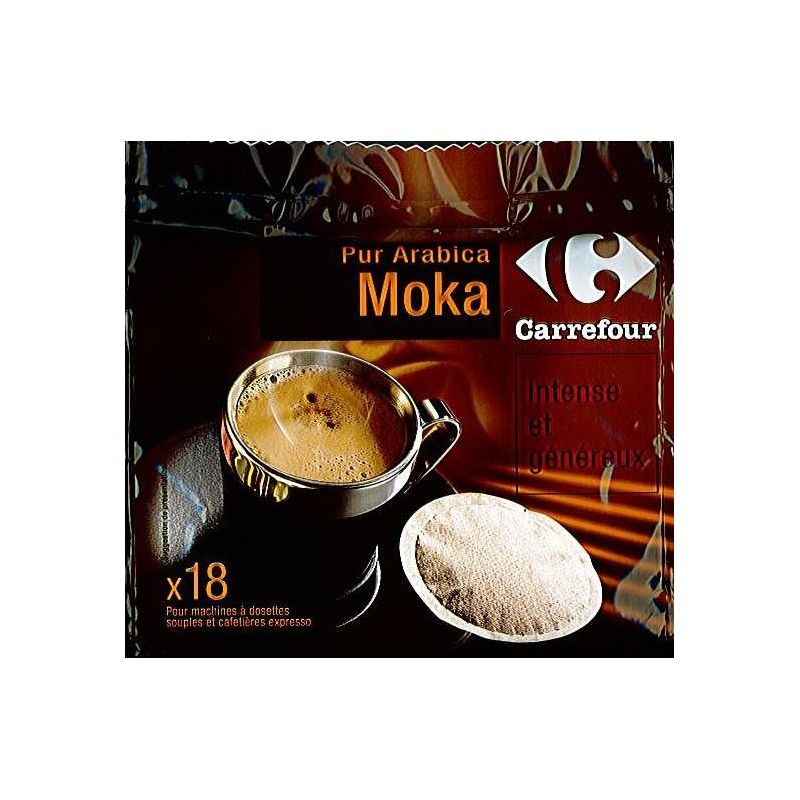 Carrefour 18X7G Dosettes Moka Crf