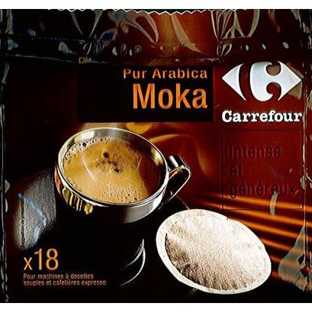 Carrefour 18X7G Dosettes Moka Crf