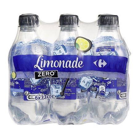 Carrefour Pet 6X33Cl Limonade Zero Crf