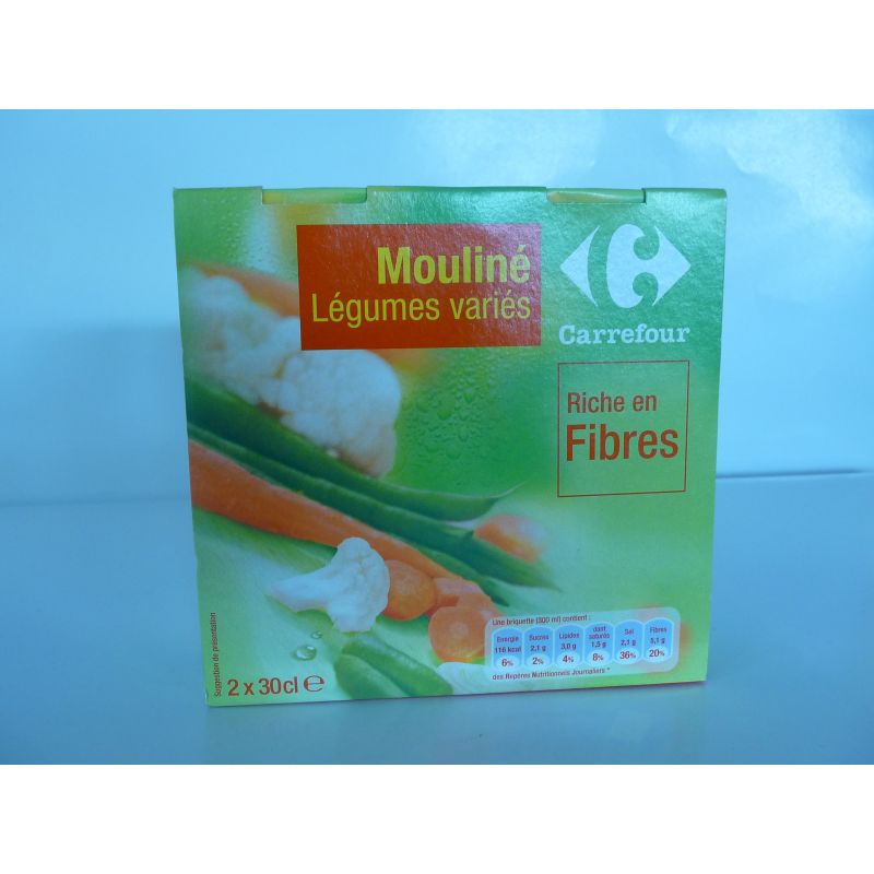 Carrefour 2X30Cl Mouliné De Légumes Crf