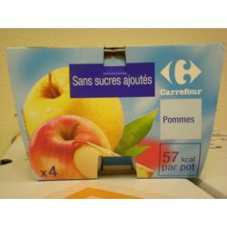 Crf Classic 4X100G Purée De Fruits Pomme Sans Sucres Ajoutés