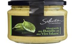 Carrefour Selection 200G Moutarde Au Basilic Crf Sélection