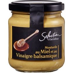 Carrefour Selection 210G Moutarde Au Miel Et Vinaigre Balsamique Crf Sélection