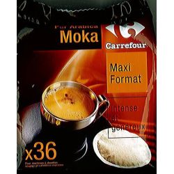 Carrefour 252G Dosettes De Café Moka X36 Crf