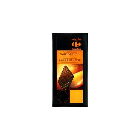 Carrefour Selection 100G Choc Noir Orange Crf Sel