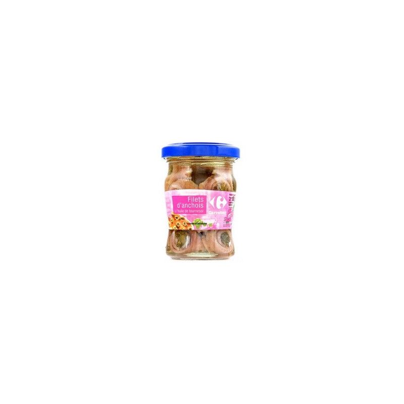 Carrefour 100G Filets D'Anchois Aux Capres Crf