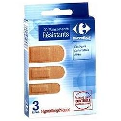 Carrefour X20 Pansements Elastiques Crf