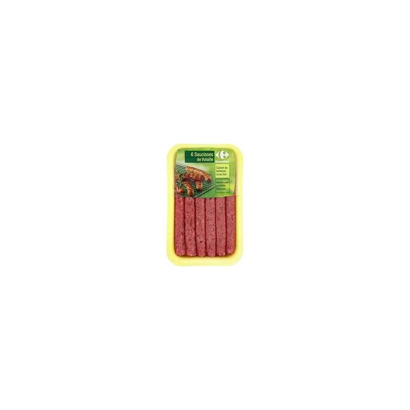 Carrefour 300G Saucisse Volaille X6 Crf