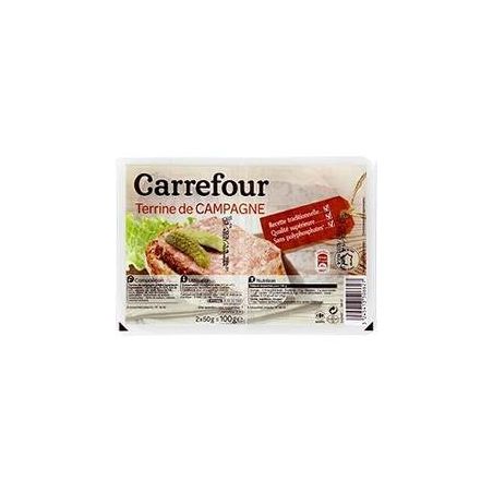 Carrefour 2X50G Térrine De Campagne Crf