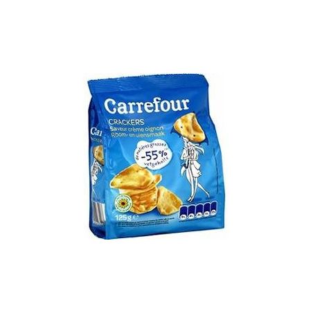 Carrefour Light 125G Cracker Allg Crem/Oig.Crf