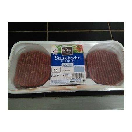 Carrefour 6X100G Steack Hache 5% Crfm