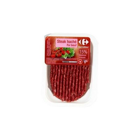 Carrefour 125G Steak Hache 15% Crfm