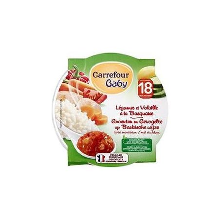 Carrefour Baby 260G Ass.Leg.Volaille Basq.Crf