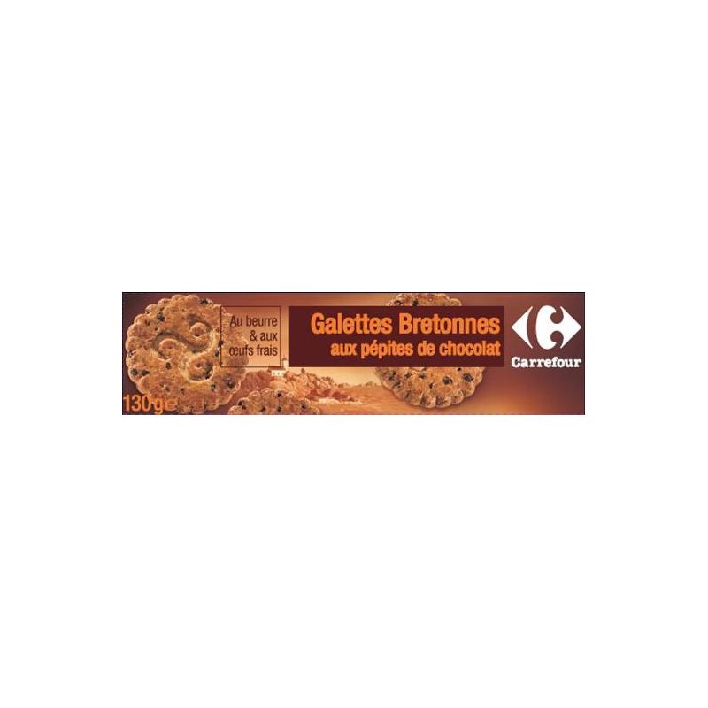Carrefour 130G Galet.Breton.Pep.Choc.Crf