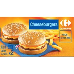 Carrefour 2X130G Cheeseburger