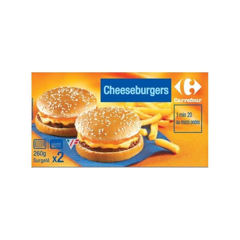 Carrefour 2X130G Cheeseburger