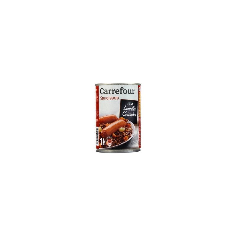 Carrefour 1/2 Saucisse Lentilles Crf