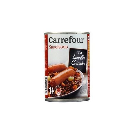 Carrefour 1/2 Saucisse Lentilles Crf