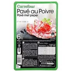 Carrefour 100G Pavé Au Poivre X6 Tranches Crf