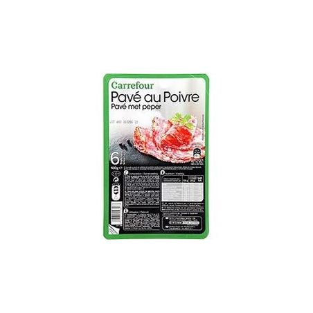 Carrefour 100G Pavé Au Poivre X6 Tranches Crf