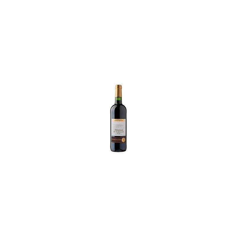 L'Héritage De Carillan Vin Rouge Cabernet Sauvignon 2016 L Héritage Carillan, La Bouteille 75 Cl