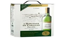 L'Héritage De Carillan 5L Bib Vin Pays Oc Sauvignon Haut