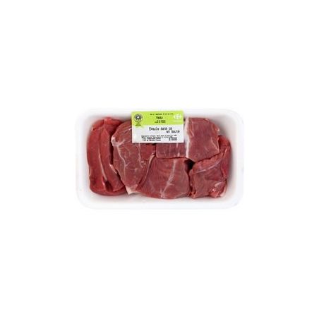 Origine & Qualite 500G Saute Veau S/Os Eqc