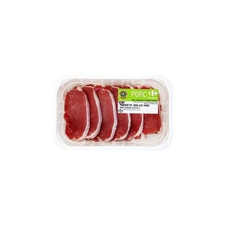 Origine & Qualite 300G Mincerette De Porc X6 Eqc