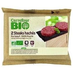 Carrefour Skinp2X125G Stk Hache Bio 15%