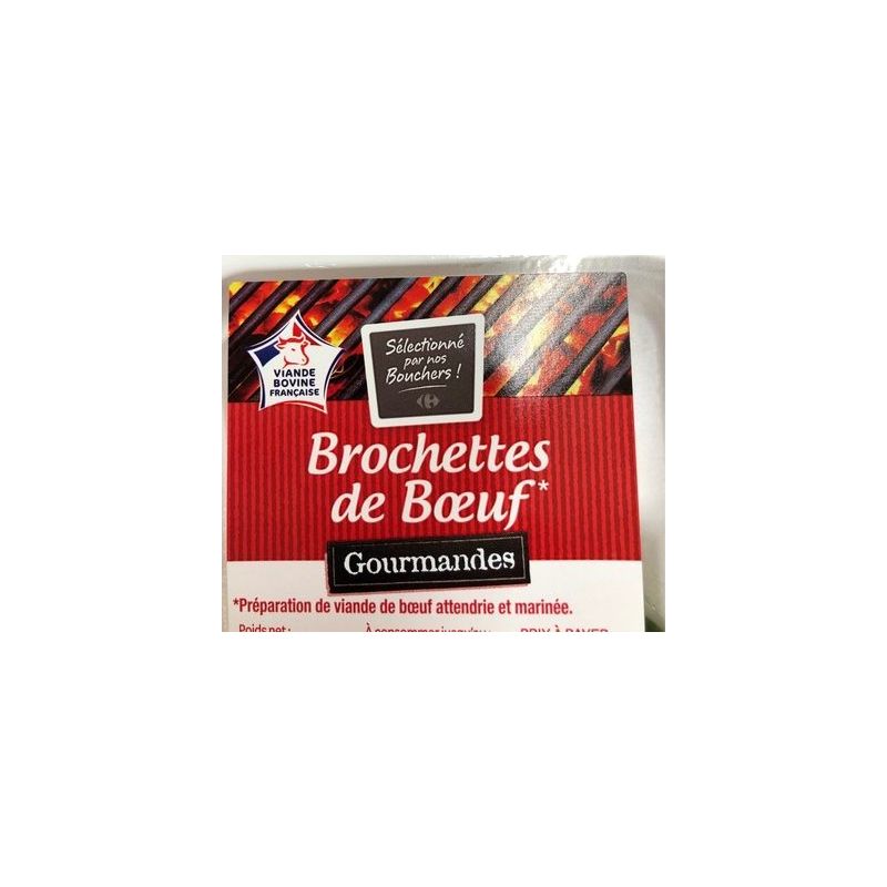 Carrefour 3X100G Broch Boeuf Gourmandes